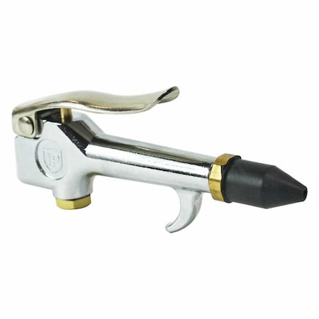 Interstate Pneumatics Standard Thumb Lever Air Blow Gun - with Rubber Tip, PK 25 B302-25K